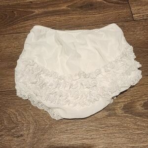 Vintage White Frilly Ruffled Bloomers Panties M